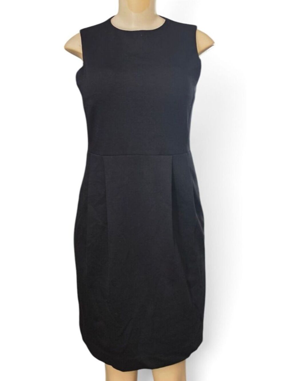 Michael Kors Black Sleeveless Sheath Dress Petite 2P Career Office Professional